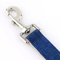 Natural Hemp & Cotton Dog Lead Leash (Ink Blue)