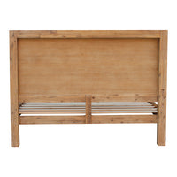 Bed Frame Single Size in Solid Wood Veneered Acacia Bedroom Timber Slat in Oak