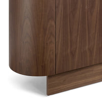 Buffet MDF Melamine Interior Storage In Dark Walnut colour