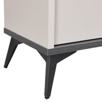 Dressing Chest With 6 Storage Drawers MDF Mirror Combination of Champagne and Black Colour