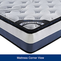 Queen Mattress Latex Pillow Top Pocket Spring Foam Medium Firm Bed