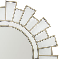 Wall Mirror MDF Silver Clear Image Lightweight MRR-02