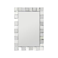 Wall Mirror MDF Silver Mirror Clear Image Rectangular Shape MRR-08