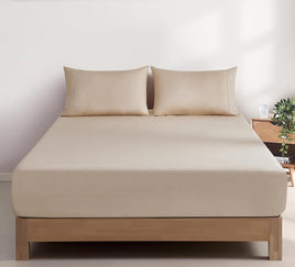 100% Vintage Washed Cotton Fitted Sheet Combo Set – 100% Natural Cotton, Ultra Soft & Breathable – Includes Fitted Sheet &...