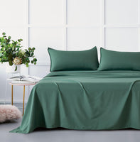 Bamboo Microfibre Sheet Set - Green - Single