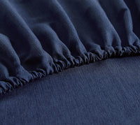 Bamboo Microfibre Sheet Set - Navy - Single