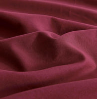 Vintage Washed Microfibre Sheet Set (Burgundy, Single)