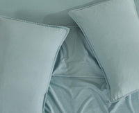 Vintage Washed Microfibre Sheet Set with 1 Pillowcase - Seafoam - Single