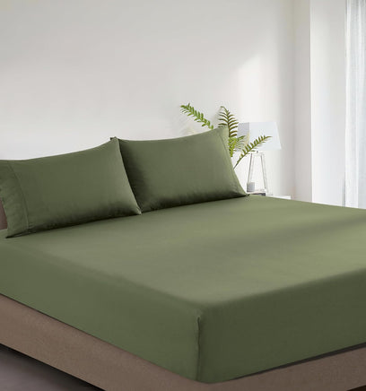 100% Vintage Washed Cotton Fitted Sheet Combo Set – 100% Natural Cotton, Ultra Soft & Breathable – Includes Fitted Sheet &...