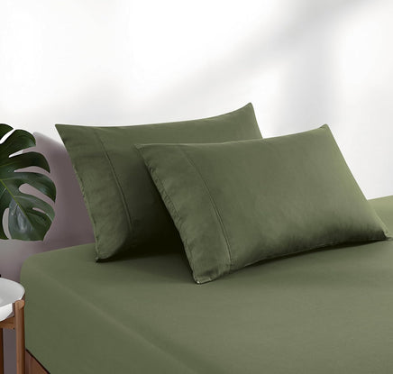 100% Vintage Washed Cotton Fitted Sheet Combo Set – 100% Natural Cotton, Ultra Soft & Breathable – Includes Fitted Sheet &...