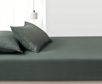 100% Vintage Washed Microfibre Fitted Sheet Set – Ultra Soft & Lightweight All-Season Fitted Sheet with 2 Pillowcases (Kha...