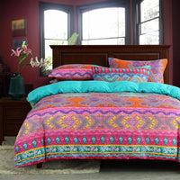 Print Microfibre Quilt Cover Set (Cindy, Double)