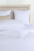 100% Premium Waffle Microfibre Quilt Cover Set (3Pcs) - White - Double