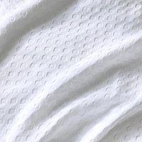 100% Premium Waffle Microfibre Quilt Cover Set (3Pcs) - White - Double