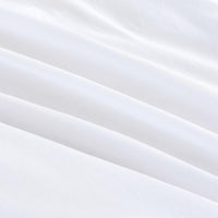 Vintage Washed Microfibre Quilt Cover Set (White, Double)