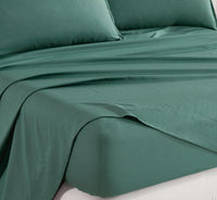 Bamboo Microfibre Sheet Set - Green - Double