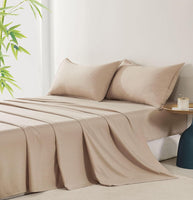 Bamboo Microfibre Sheet Set - Linen - Double