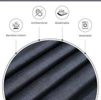 Bamboo Cotton Blend All Season Bedding Set - Charcoal - Queen Size