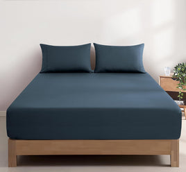 100% Vintage Washed Cotton Fitted Sheet Combo Set – 100% Natural Cotton, Ultra Soft & Breathable – Includes Fitted Sheet &...