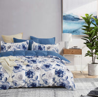 Microfiber Reversible Quilt Cover Set - Kylie - Queen Size