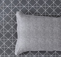100% Cotton Reversible Quilt Cover Set - Manhattan -  Queen Size