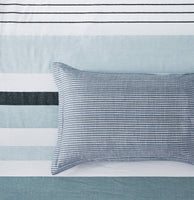 100% Cotton Reversible Quilt Cover Set - Nathan -  Queen Size