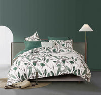 Microfiber Reversible Quilt Cover Set - Sally - Queen Size
