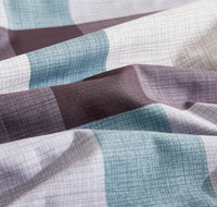 Print Microfibre Quilt Cover Set - Ultra Soft with Zipper Closure (Stanley, Queen Size)