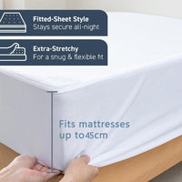 Luxurious Microfibre Terry Toweling Mattress Protector - King