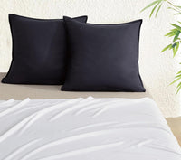 Bamboo Microfibre European Pillowcase x2 (one pair) - Charcoal