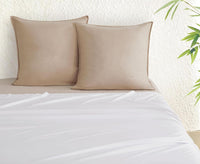 Bamboo Microfibre European Pillowcase x2 (one pair) - Linen