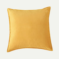 Super Soft Textured Corduroy Velvet European Pillowcase - Mustard Yellow