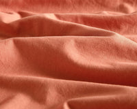 Vintage Washed Microfibre European Pillowcases - Set of 2 Luxurious European Pillow Covers - Terracotta