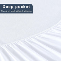 Luxurious Microfibre Terry Toweling Mattress Protector - King Single