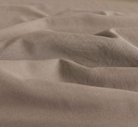 Vintage Washed Microfibre Sheet Set (Truffle, King Single)