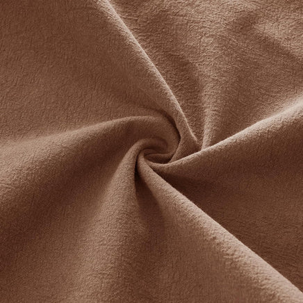 Linen Cushion Covers - 30% Linen 70% Cotton Blend, Soft & Breathable with Hidden Zipper Design - Cocoa Brown, 30cm x 50cm ...