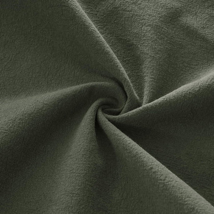 Linen Cushion Covers - 30% Linen 70% Cotton Blend, Soft & Breathable with Hidden Zipper Design - Khaki Green, 30cm x 50cm ...