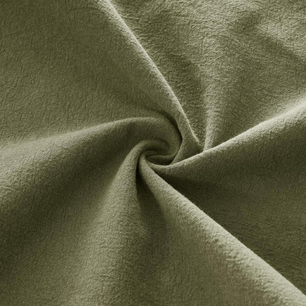 Linen Cushion Covers - 30% Linen 70% Cotton Blend, Soft & Breathable with Hidden Zipper Design - Olive Green, 30cm x 50cm ...