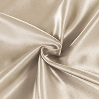Satin Pillowcases - Silky Soft Polyester Satin - Champagne, 48cm x 73cm (Twin Pack)