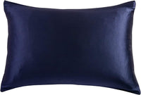 Luxury Pillowcase - 100% Pure Mulberry Silk on Both Sides - Navy