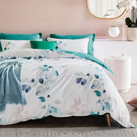 Microfiber Reversible Quilt Cover Set - Olinda - Super King Size