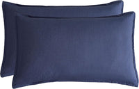 Bamboo Microfibre Standard Pillowcase x2 (one pair) - Navy