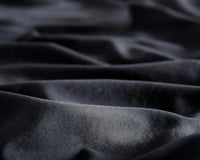 Vintage Washed Microfibre Standard Pillowcases - Set of 2 Luxurious Standard Pillow Covers - Black