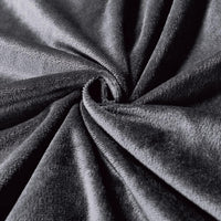 Set of 2 Super Soft Corduroy Velvet Standard Pillowcase - Charcoal