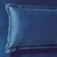 Set of 2 Super Soft Corduroy Velvet Standard Pillowcase - Navy Blue