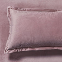 Set of 2 Super Soft Corduroy Velvet Standard Pillowcase - Dusty Pink