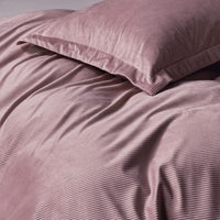 Set of 2 Super Soft Corduroy Velvet Standard Pillowcase - Dusty Pink