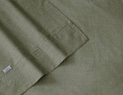 Embre Linen Look Washed Cotton SHEET SET - QUEEN