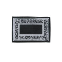 Newton Rubber Backed Non Slip Bath Mat 40 x 60cm Black