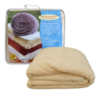 Sand Coral Fleece Soft and Warm Mattress Underlay Double